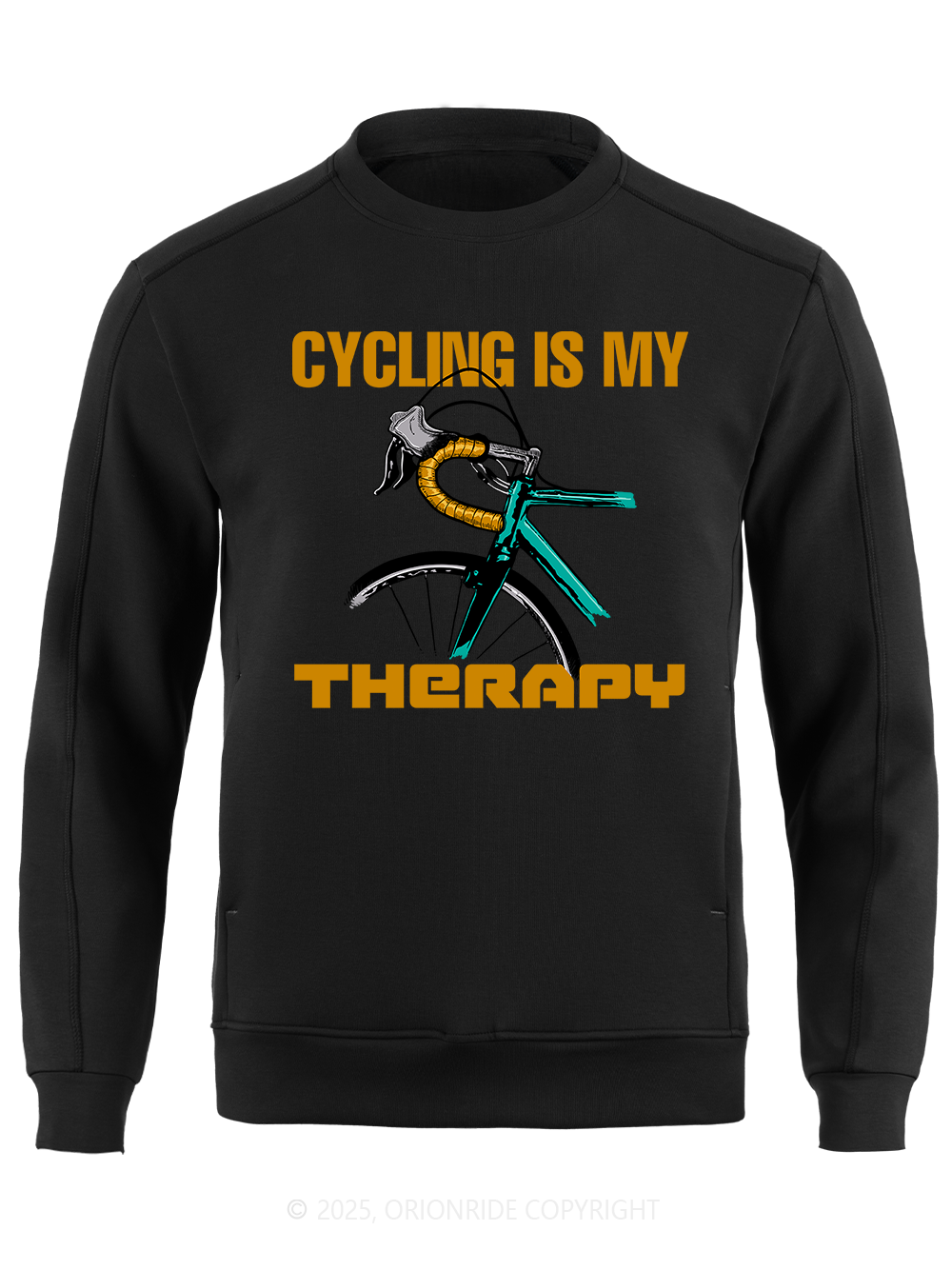 Orionride Cycling Is My Therapy Long Sleeve Bike Sweatshirt
