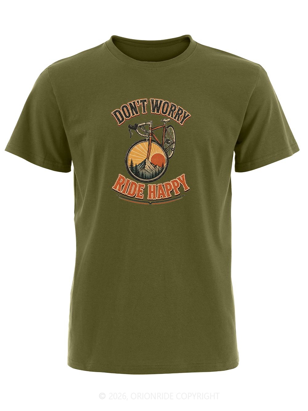 Orionride Ride Happy Short Sleeves Bike T-Shirt