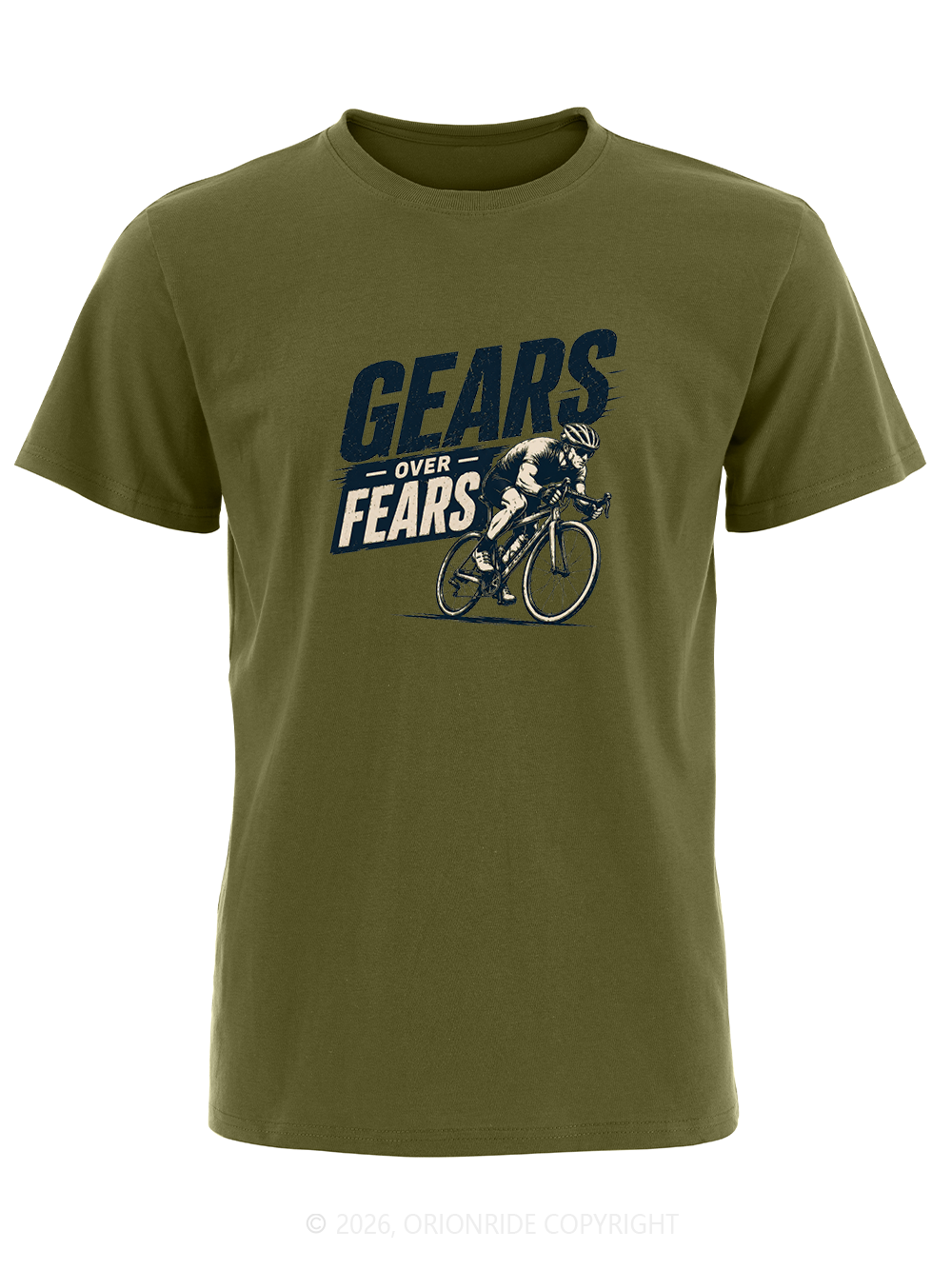 Orionride Gears Over Fears Short Sleeves Bike T-Shirt