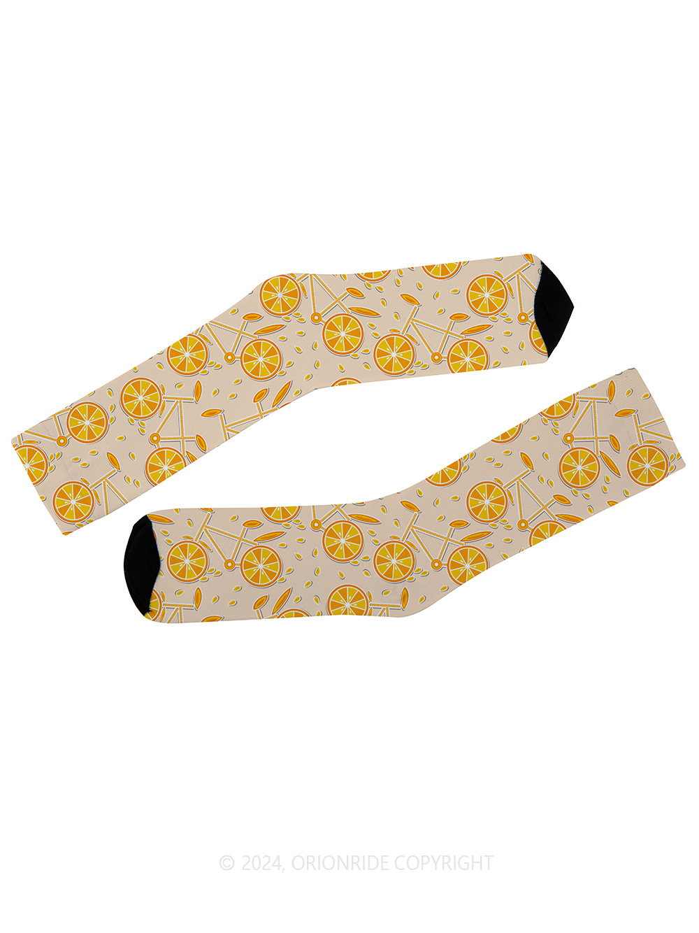Orionride Orange Bicycle Cycling Socks