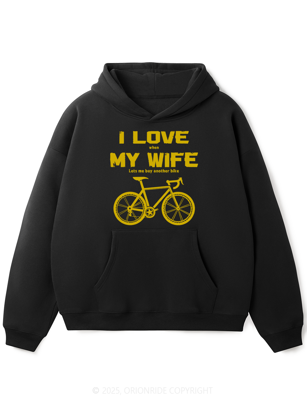 Orionride I Love My Wife Fleece Hoodie