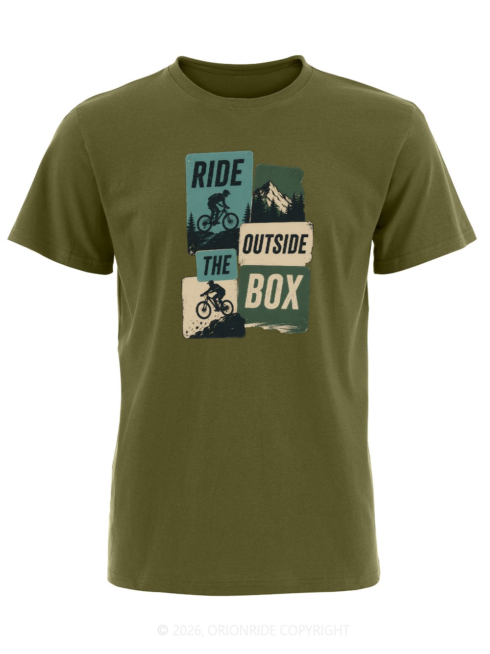 Orionride Ride Outside The Box Short Sleeves Bike T-Shirt
