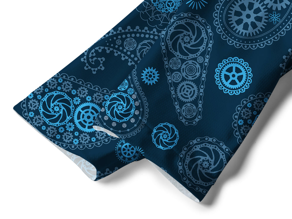 Orionride Vintage Cashew Flower Long Sleeve Downhill Jersey