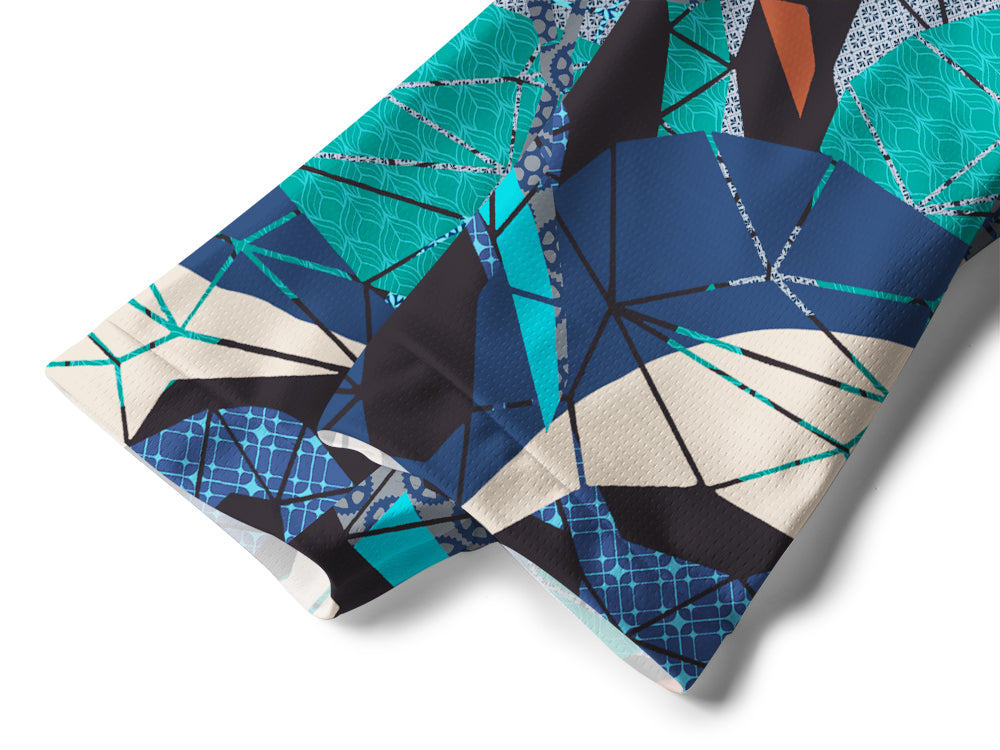 Orionride Geometric Flamingo Long Sleeve Downhill Jersey