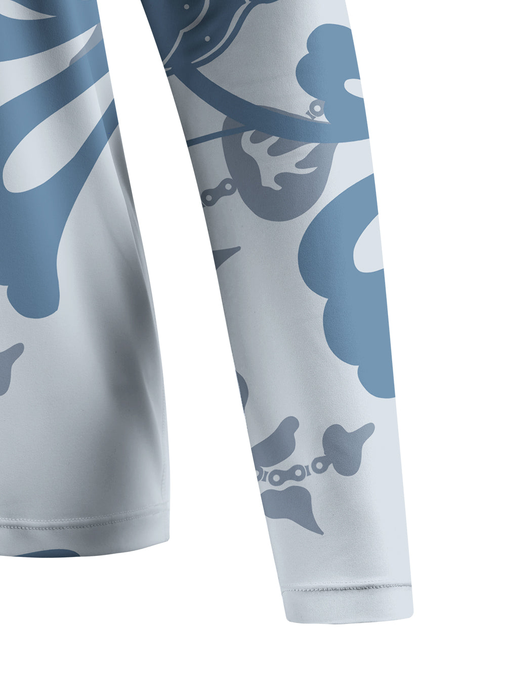 Orionride Blue Floral Women's Quick Dry Downhill Jersey