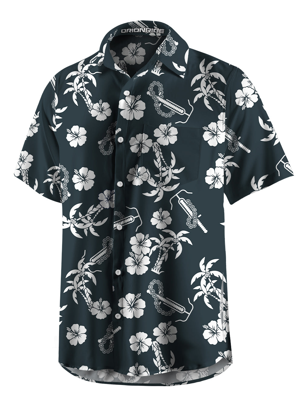 Orionride Wheel Garlands Zipper Pockets Ultra Lightweight Short Sleeves Gravel Shirt