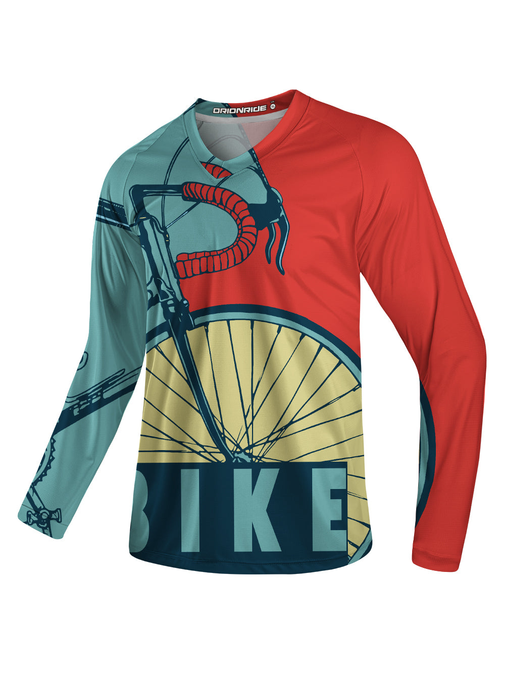 Orionride Retro Handlebars Long Sleeve Downhill Jersey