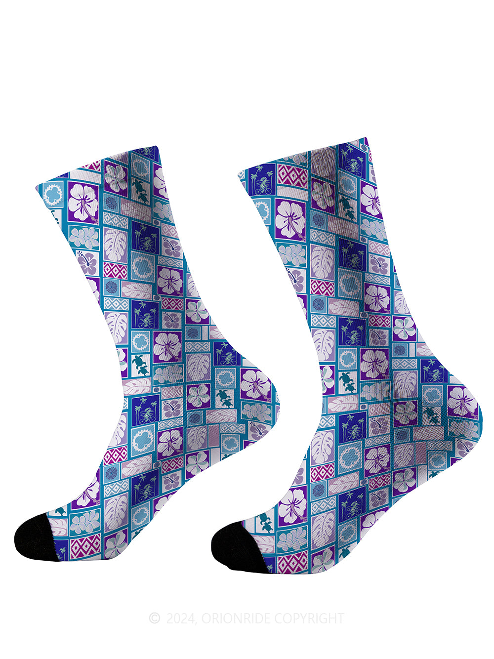 Orionride Tropical Pattern Cycling Socks