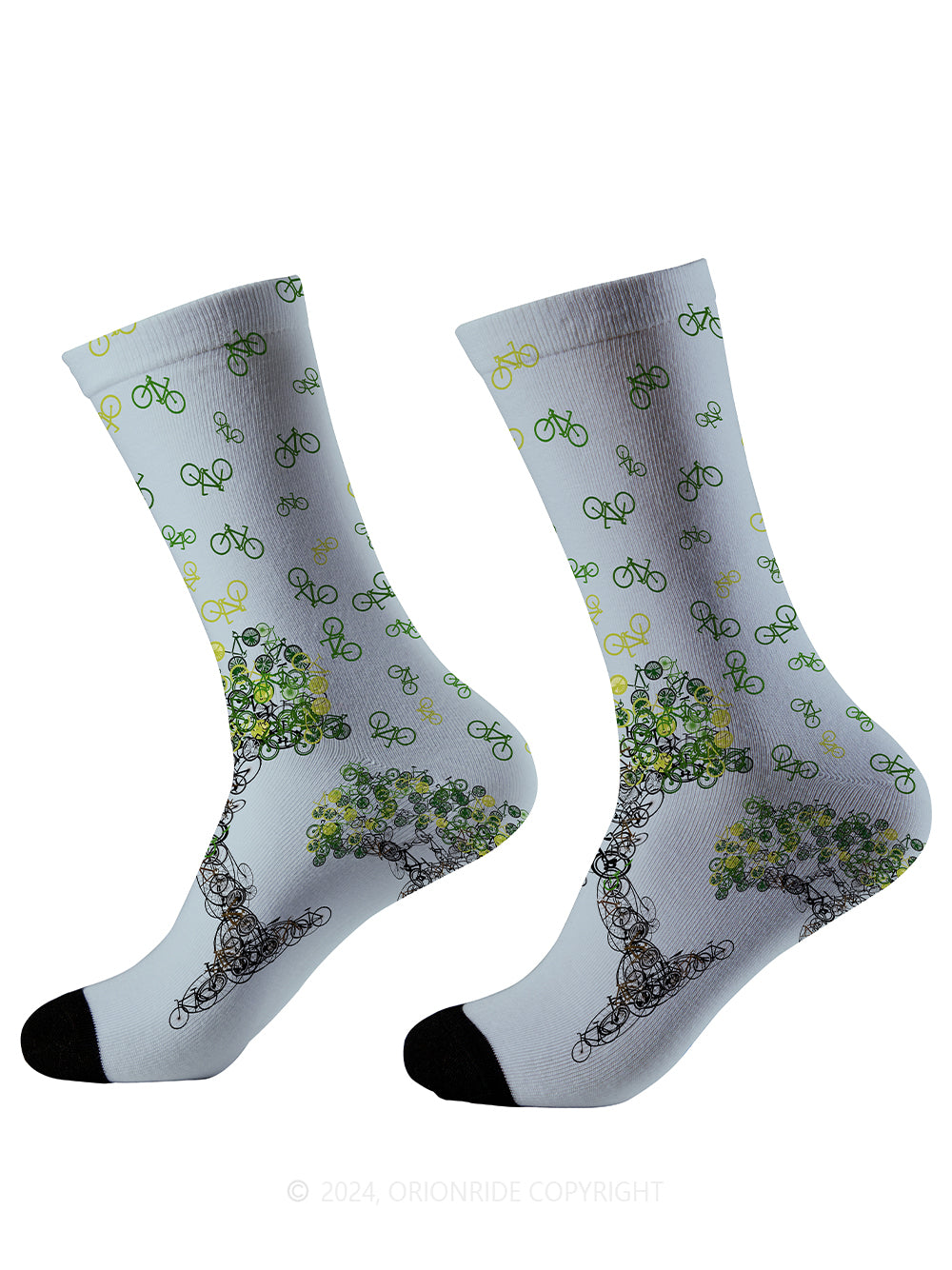 Orionride Bicycle Tree Art Cycling Socks