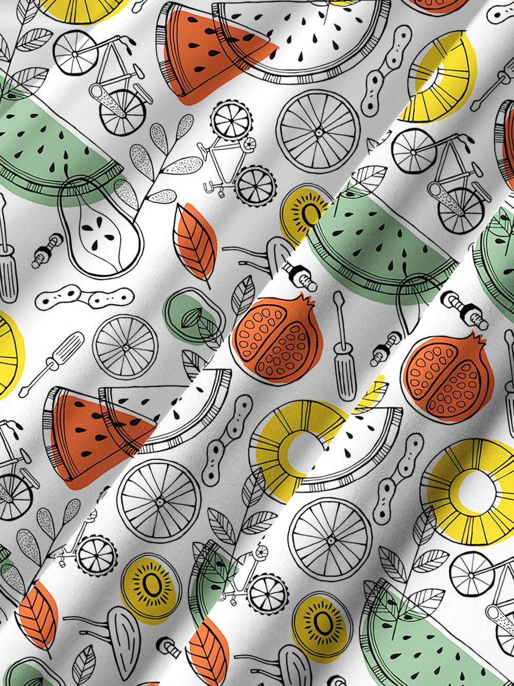 Orionride Fruit Parts Zipper Pockets Ultra Lightweight Short Sleeves Gravel Shirt