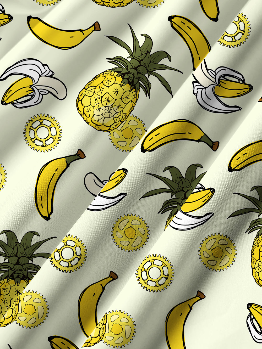 Orionride Pineapple Gear Zipper Pockets Ultra Lightweight Short Sleeves Gravel Shirt