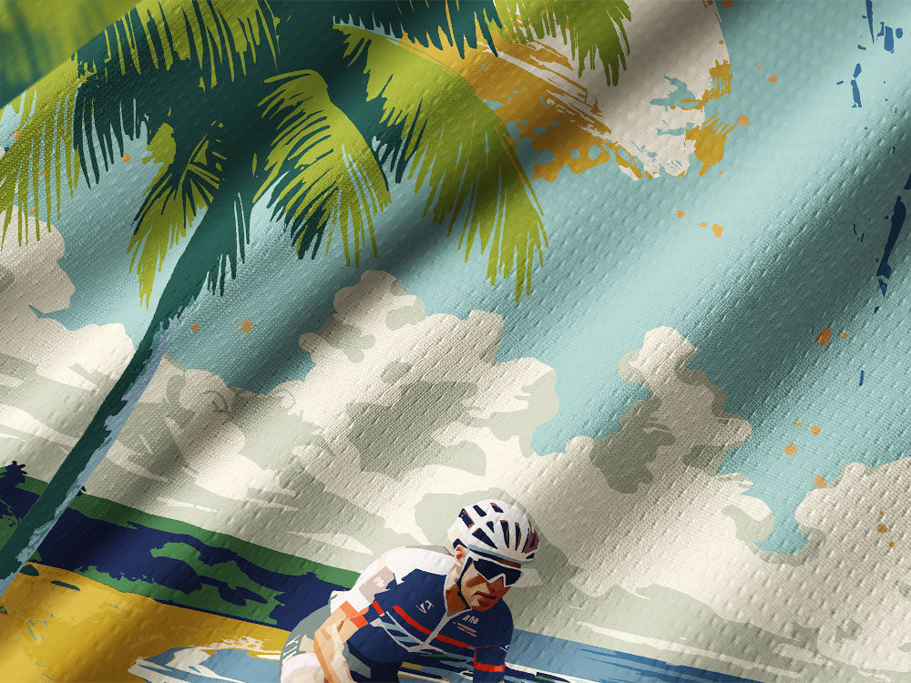 Orionride Tropical Beach Long Sleeve Downhill Jersey