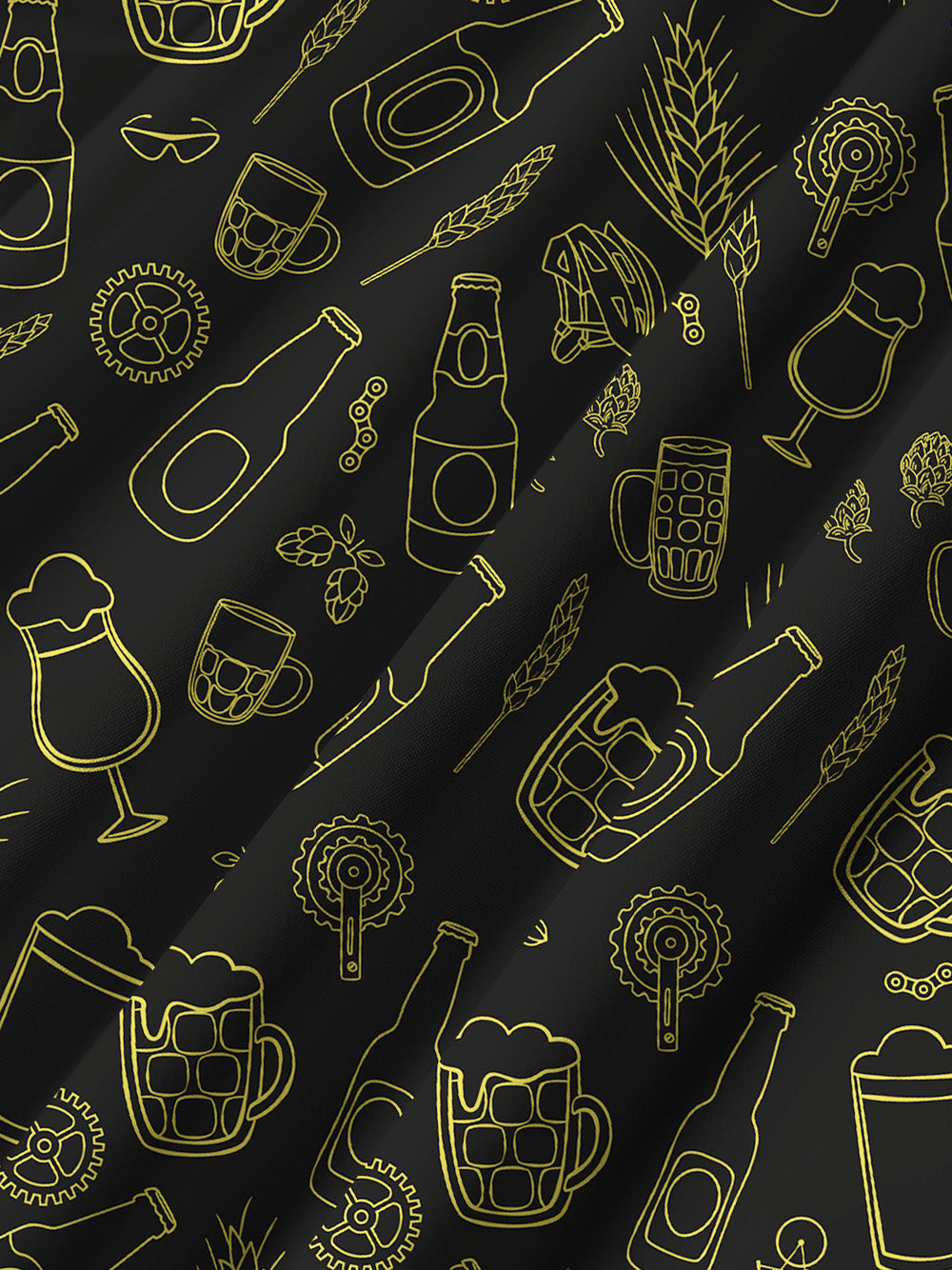 Orionride The Joy Of Beer Zipper Pockets Ultra Lightweight Short Sleeves Gravel Shirt