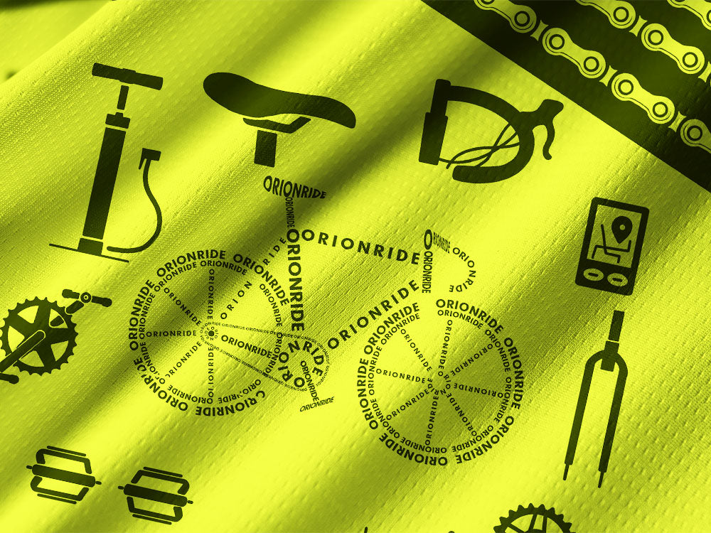 Orionride Letter Stitching Bicycle Long Sleeve Downhill Jersey