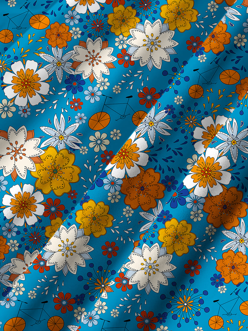 Orionride Fragrant Flowers Zipper Pockets Ultra Lightweight Short Sleeves Gravel Shirt