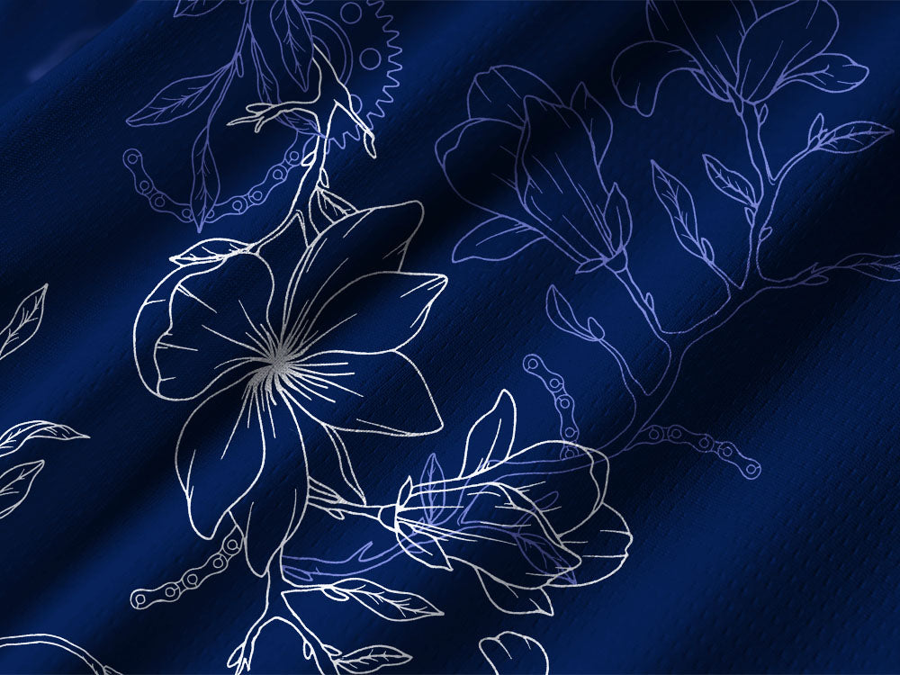 Orionride Gear Hibiscus Flower Long Sleeve Downhill Jersey