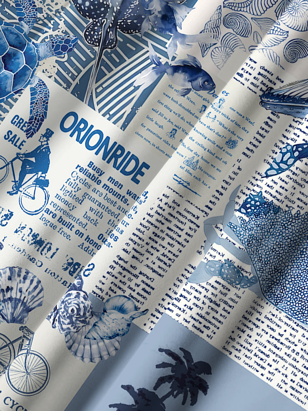 Orionride Marine News Zipper Pockets Ultra Lightweight Short Sleeves Gravel Shirt