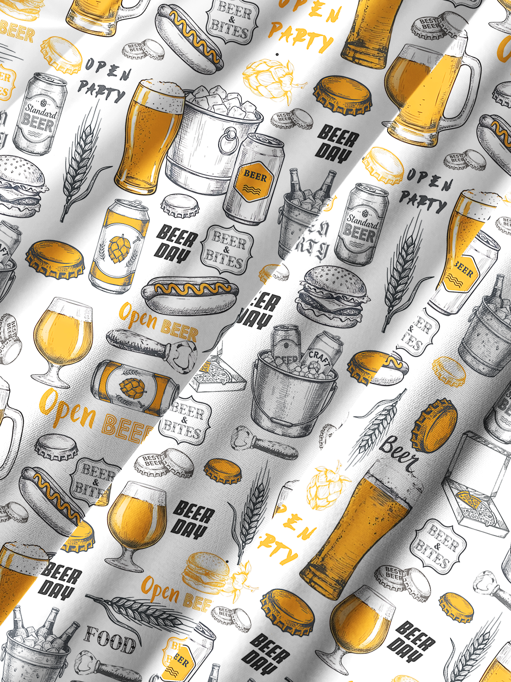 Orionride Beer Day Zipper Pockets Ultra Lightweight Short Sleeves Gravel Shirt
