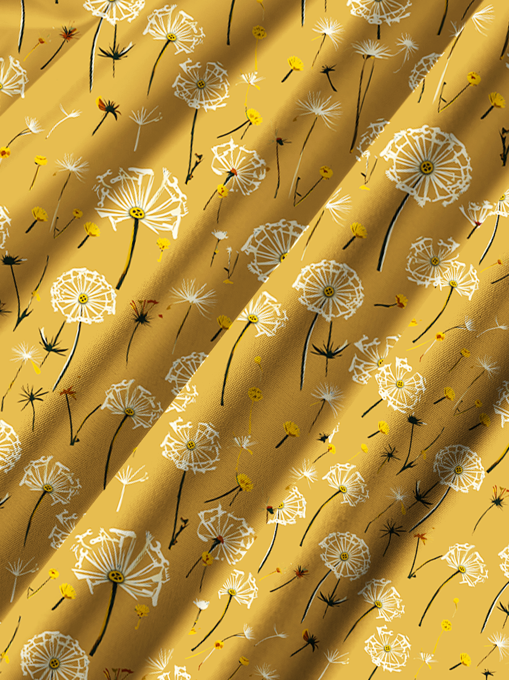 Orionride Warm Dandelion Field Zipper Pockets Ultra Lightweight Short Sleeves Gravel Shirt
