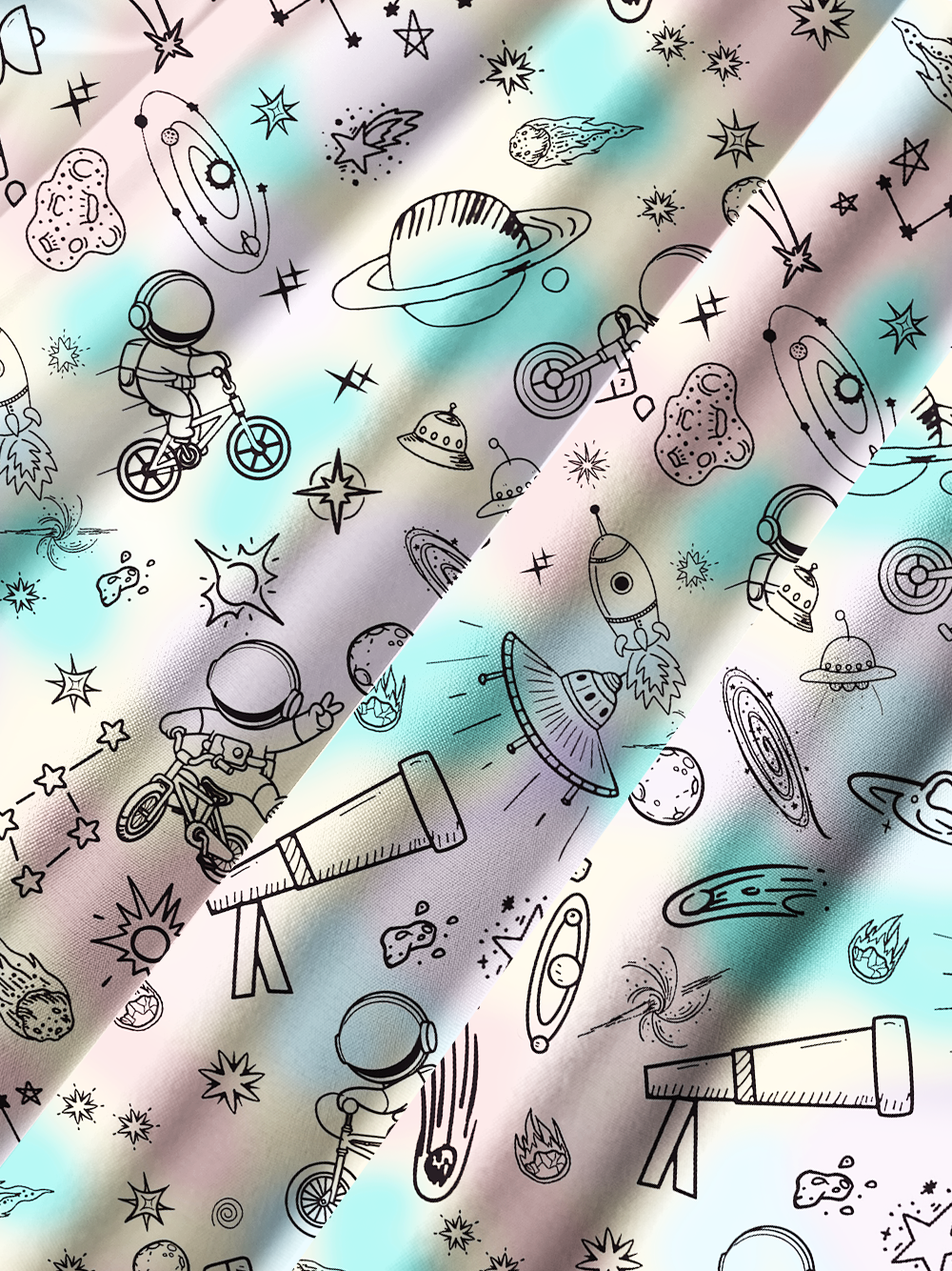 Orionride Space Exploration Zipper Pockets Ultra Lightweight Short Sleeves Gravel Shirt