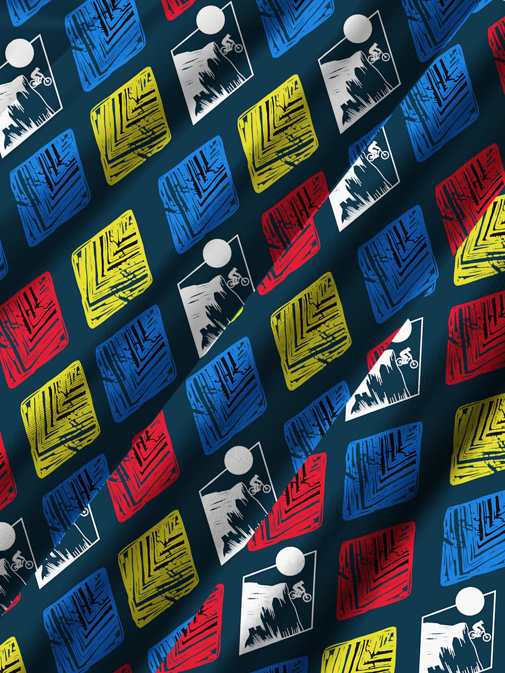 Orionride Artistic Diamond Grid Ultra Lightweight Short Sleeves Hawaiian shirt