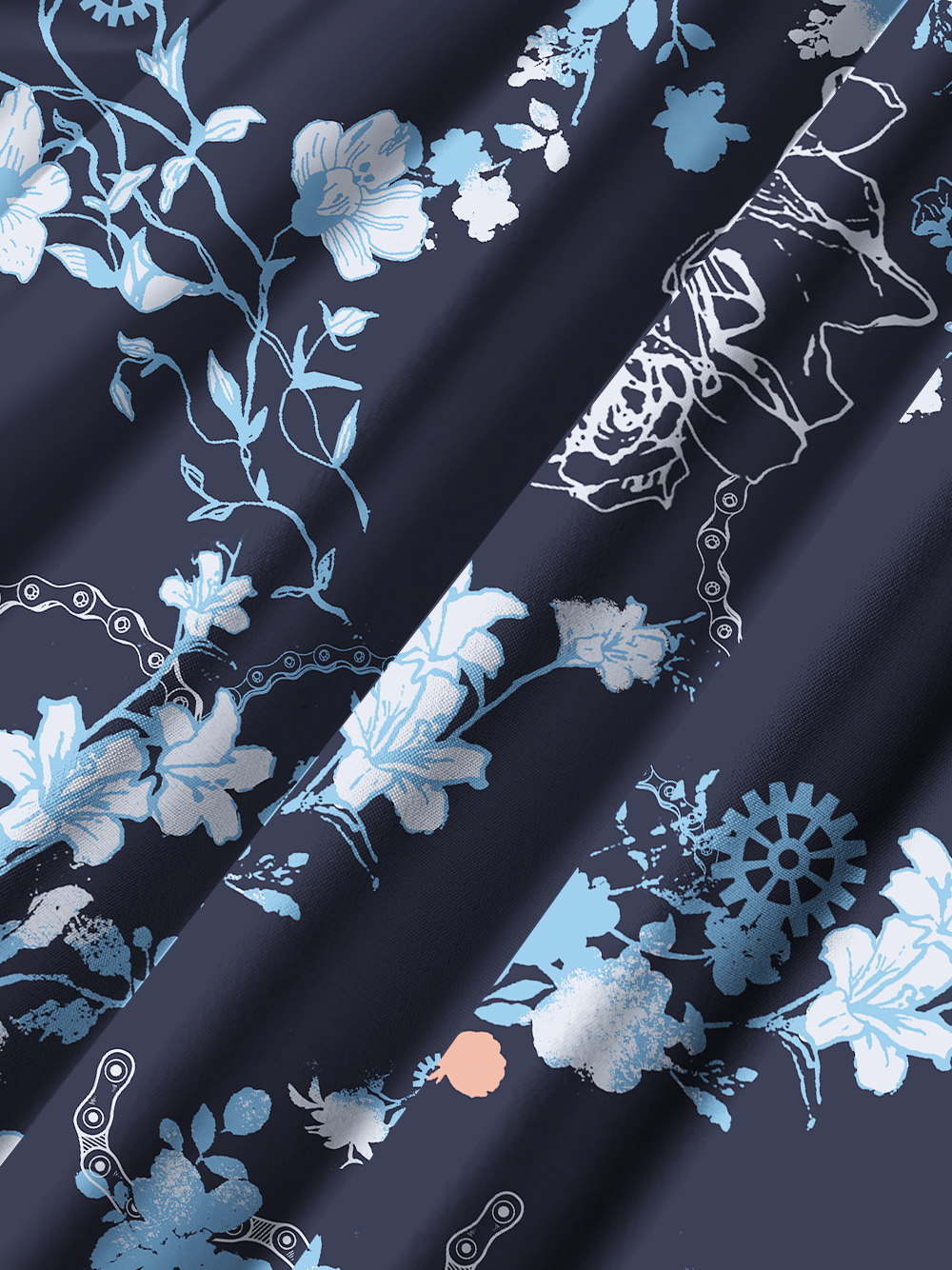 Orionride Flower World Zipper Pockets Ultra Lightweight Short Sleeves Gravel Shirt