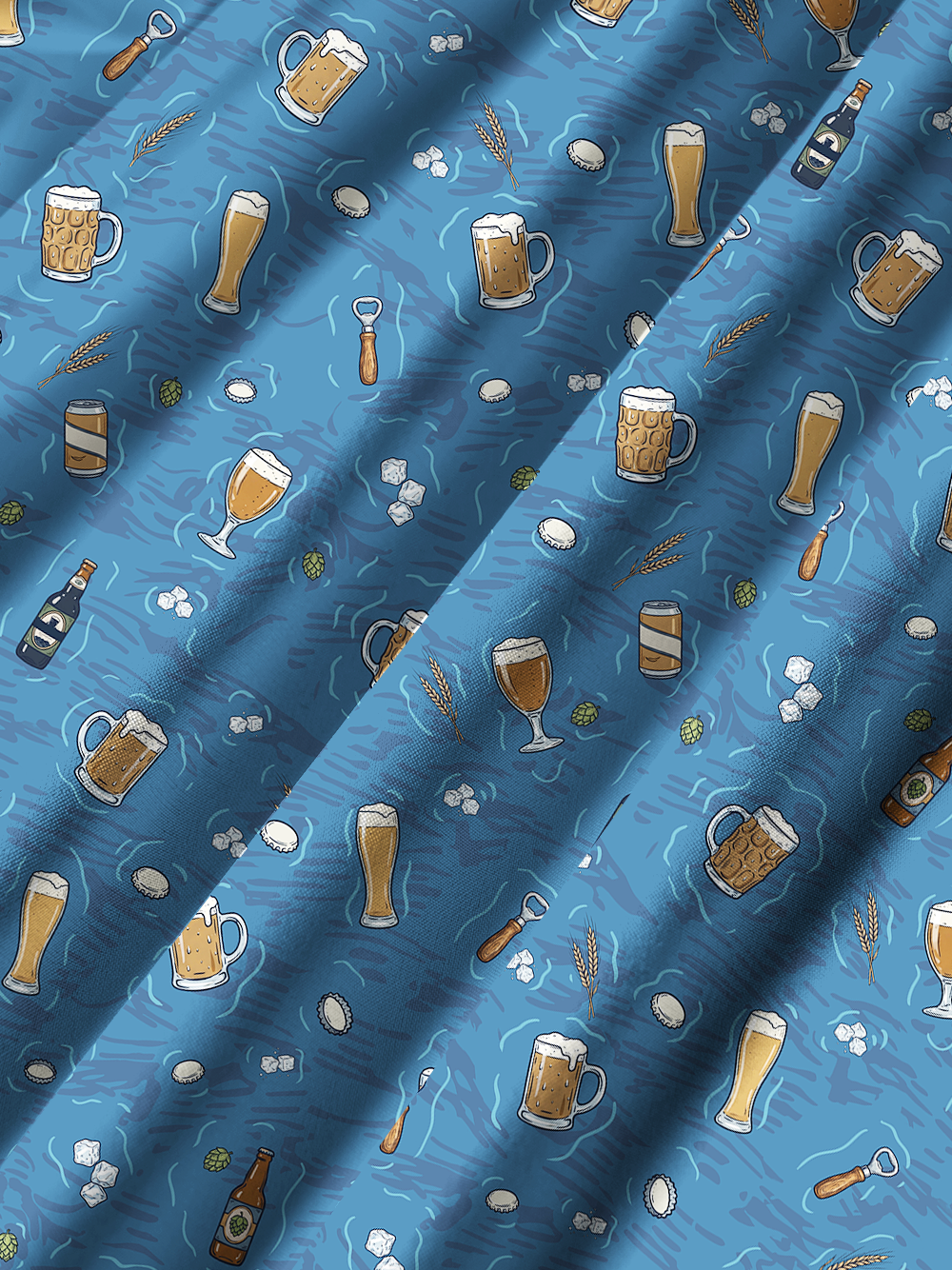 Orionride Beer Lovers Zipper Pockets Ultra Lightweight Short Sleeves Gravel Shirt