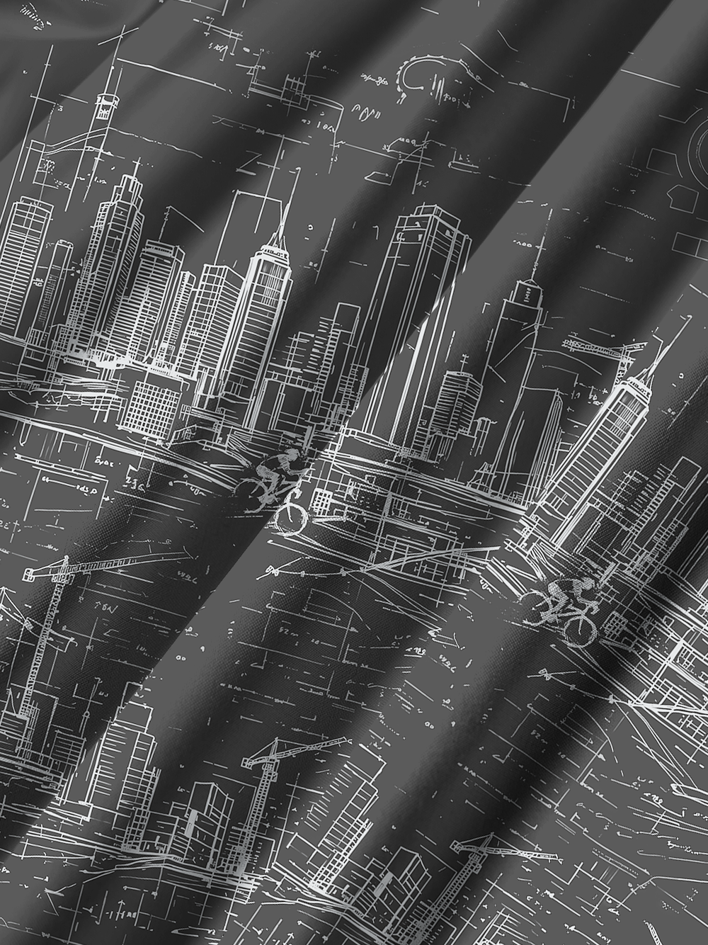 Orionride Cycling World Sketch Zipper Pockets Ultra Lightweight Short Sleeves Gravel Shirt