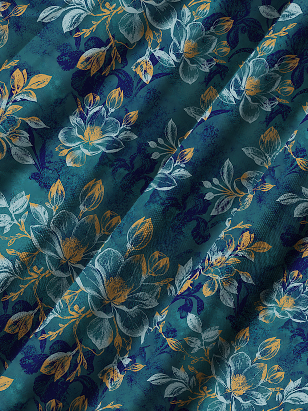 Orionride Faded Botanica Zipper Pockets Ultra Lightweight Short Sleeves Gravel Shirt