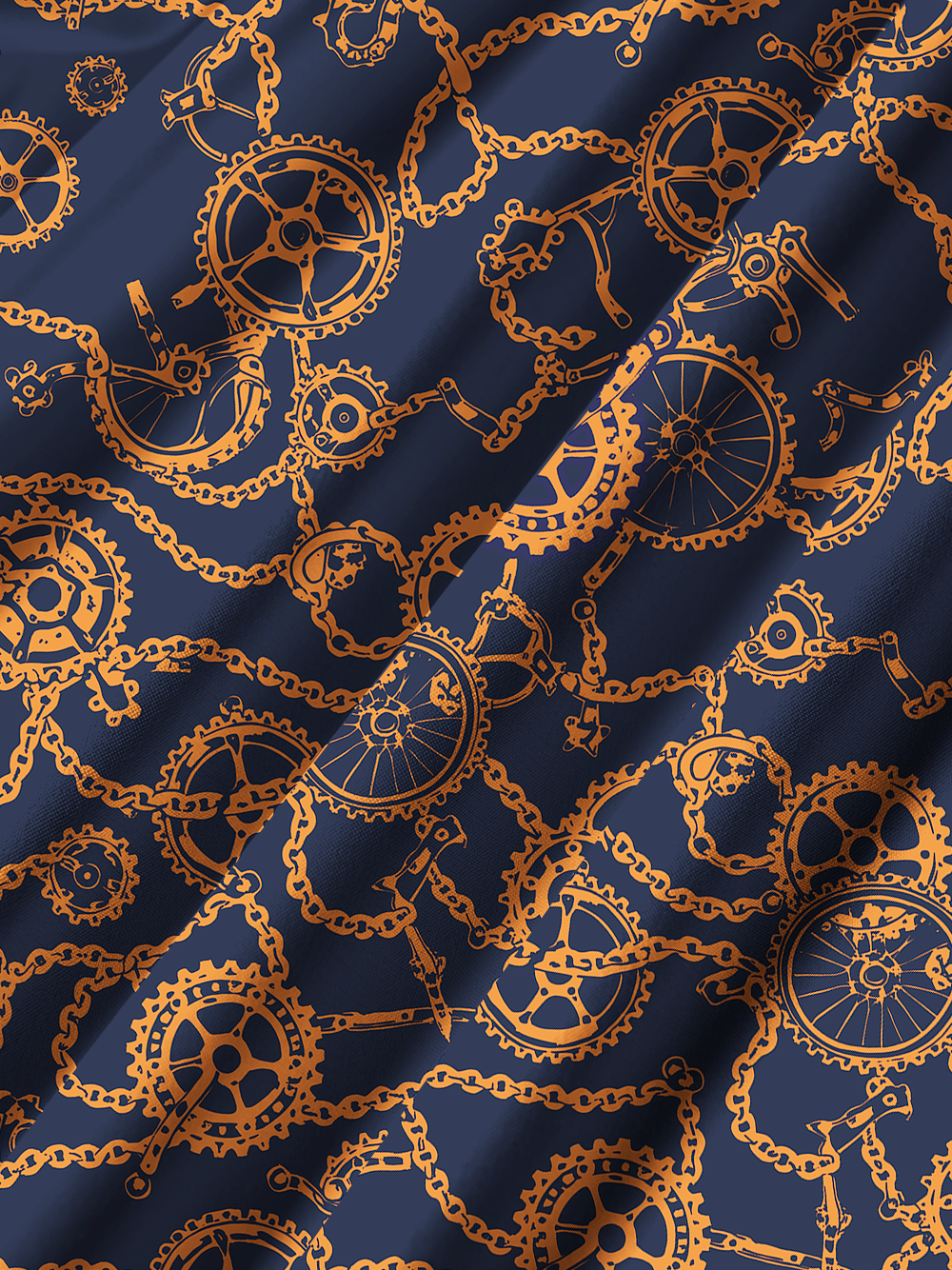 Orionride Chain Connecting Gears Zipper Pockets Ultra Lightweight Short Sleeves Gravel Shirt