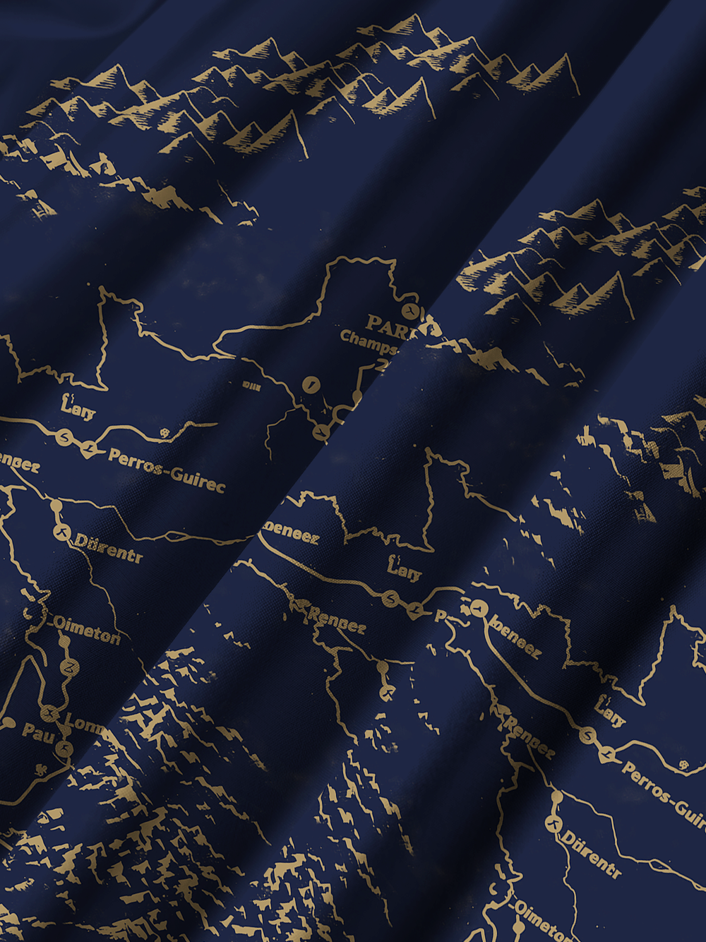 Orionride Race Route Map Zipper Pockets Ultra Lightweight Short Sleeves Gravel Shirt