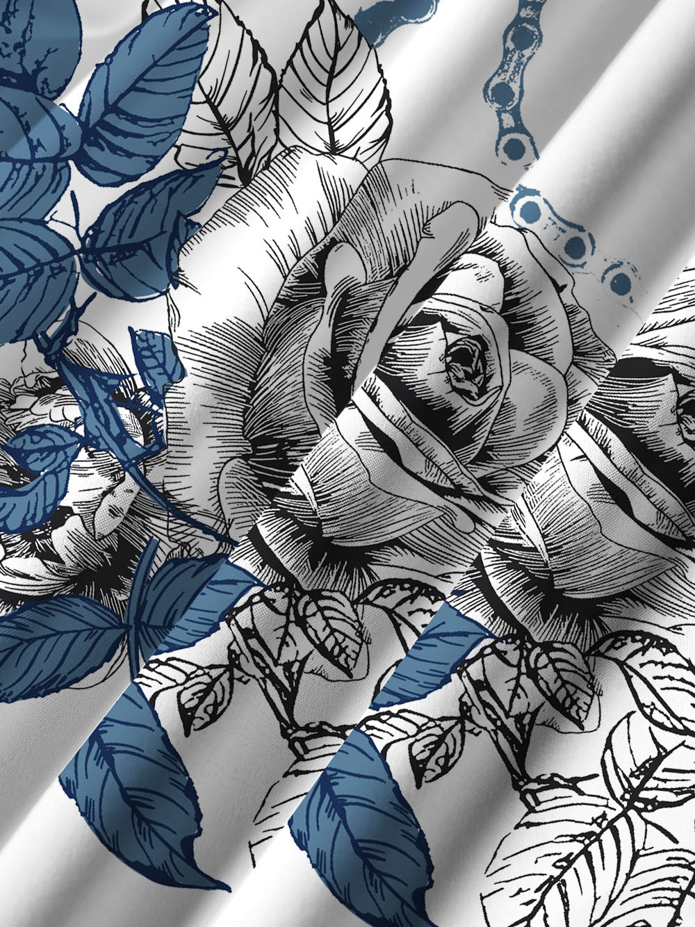 Orionride Blooming Roses Ultra Lightweight Short Sleeves Hawaiian shirt