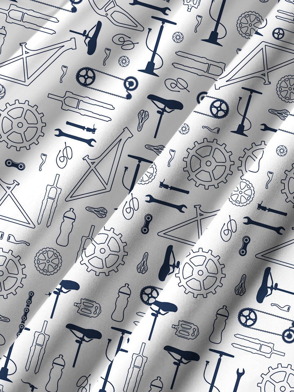 Orionride Line Drawing Parts Ultra Lightweight Short Sleeves Hawaiian shirt