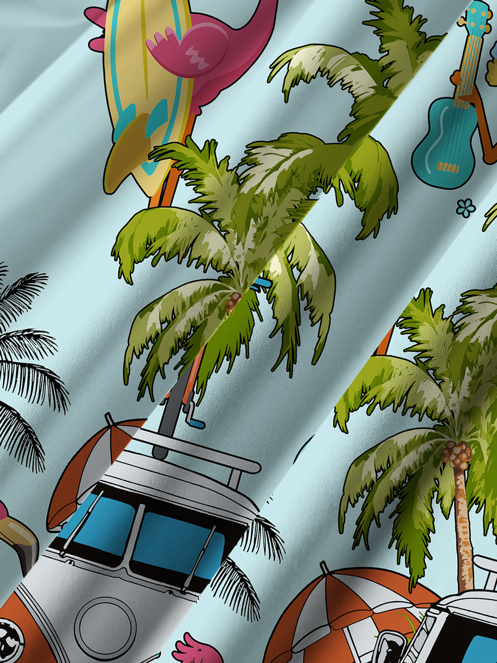 Orionride Beach Party Ultra Lightweight Short Sleeves Hawaiian shirt