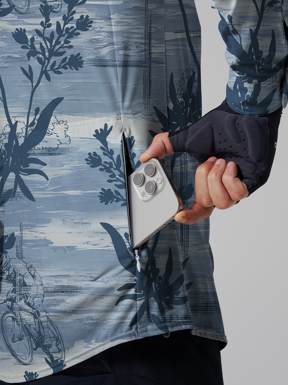 Orionride Bay Adventure Men's Stretchy Breathable Long Sleeve Gravel Shirt