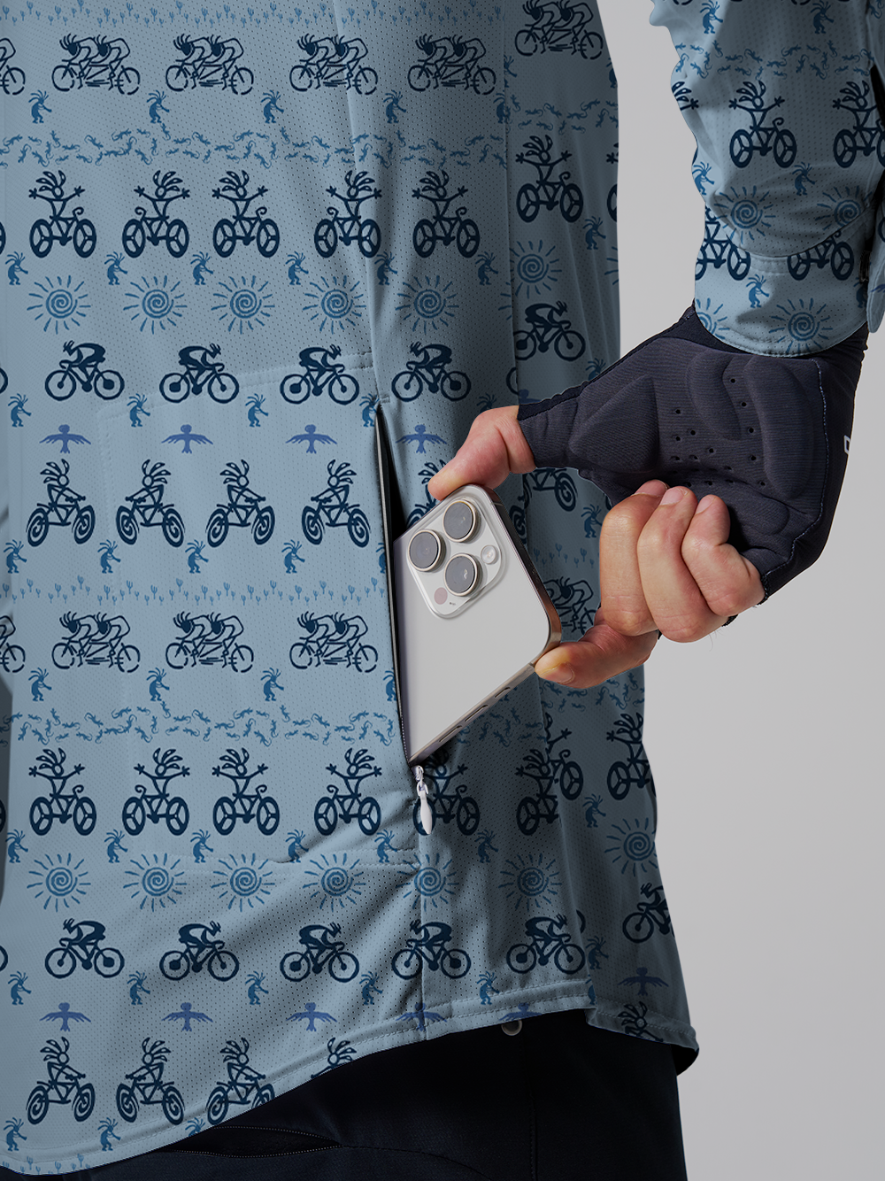 Orionride Vitality Feast Men's Stretchy Breathable Long Sleeve Gravel Shirt