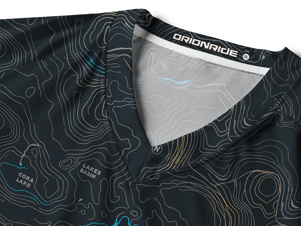 Orionride Panoramic Map Long Sleeve Downhill Jersey