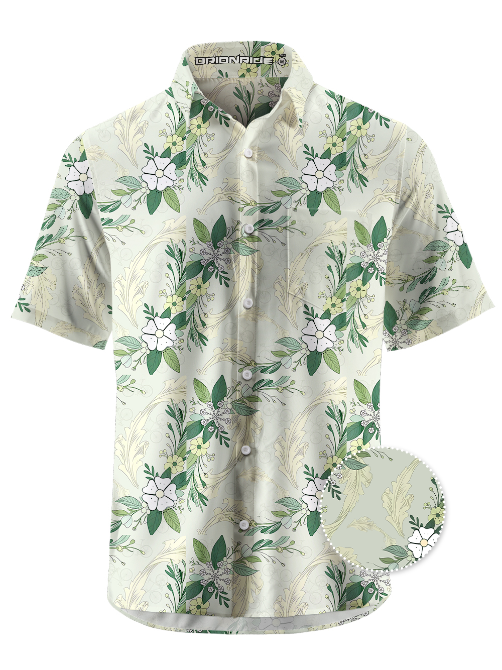 Orionride Flower Wheel Ultra Lightweight Short Sleeves Hawaiian shirt
