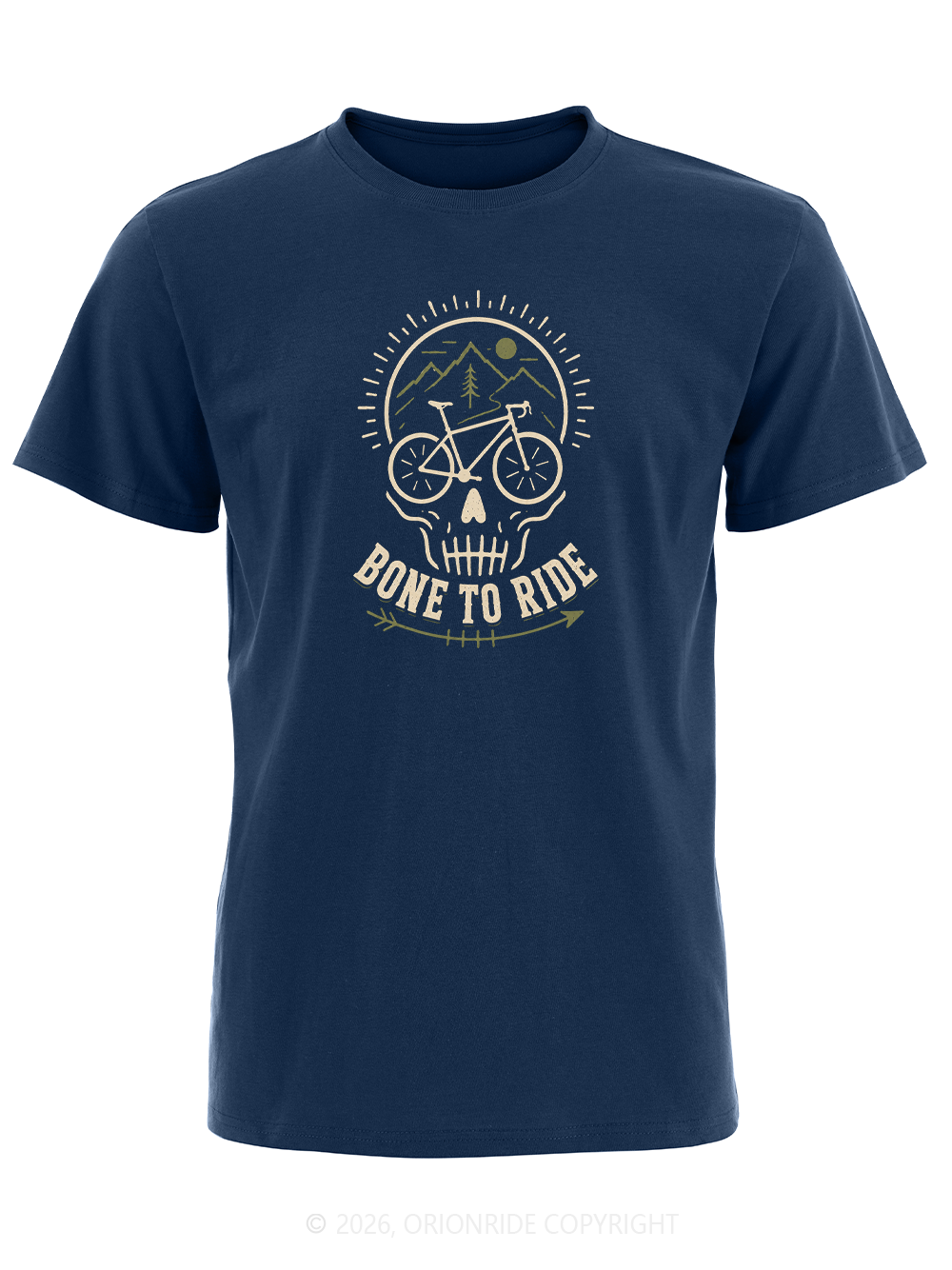 Orionride Skull Bicycle Short Sleeves Bike T-Shirt