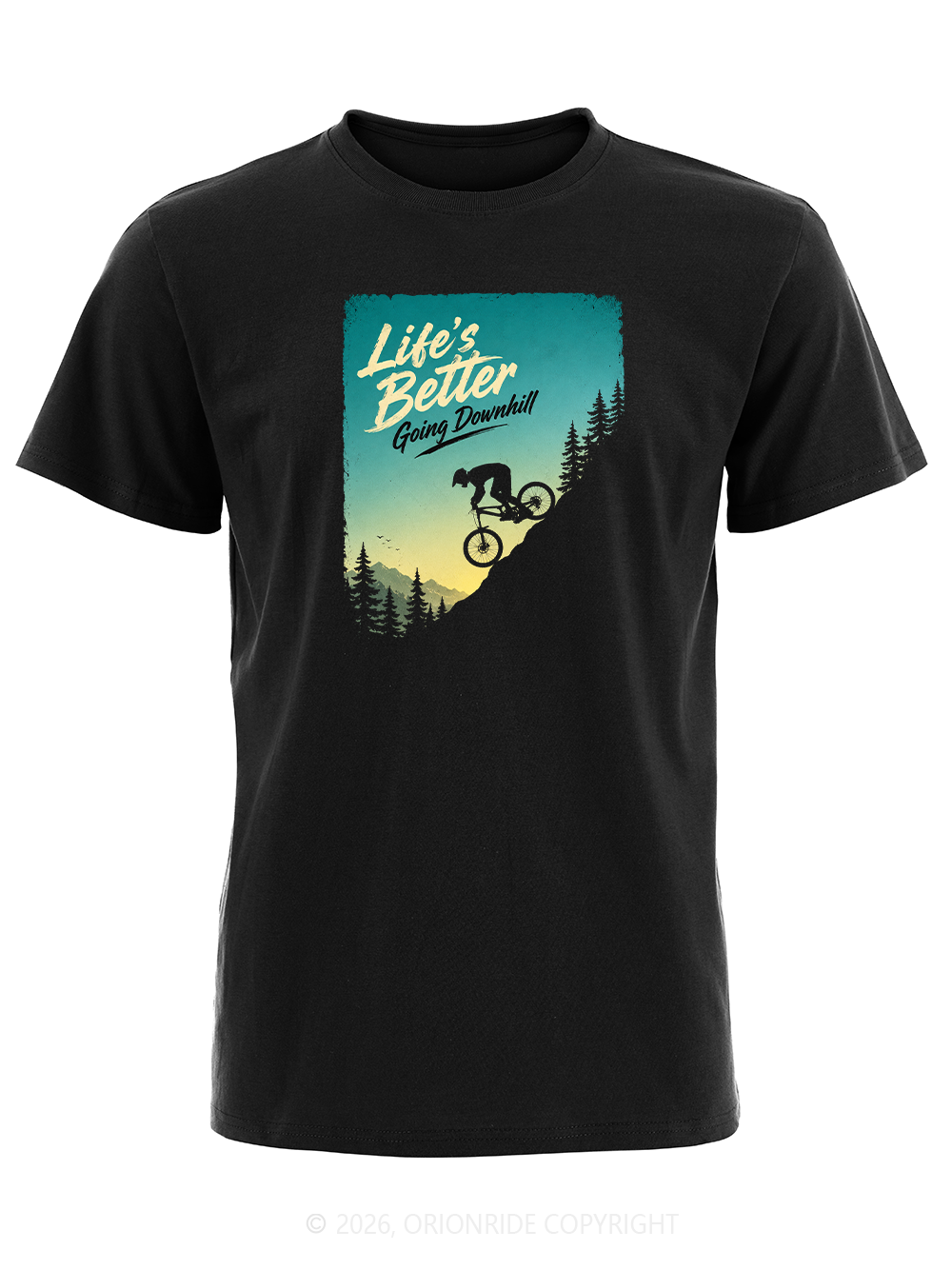 Orionride Going Downhill Short Sleeves Bike T-Shirt