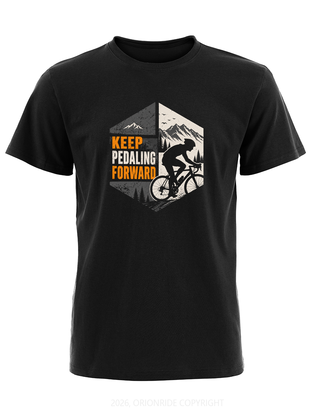 Orionride Keep Pedaling Forward Short Sleeves Bike T-Shirt