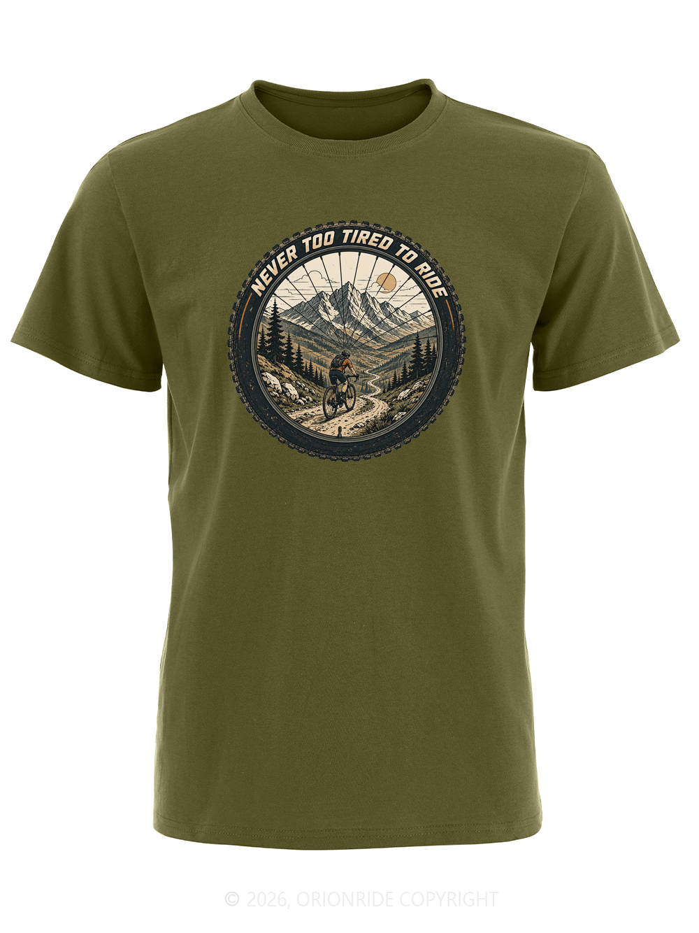 Orionride Wheel View Trail Short Sleeves Bike T-Shirt