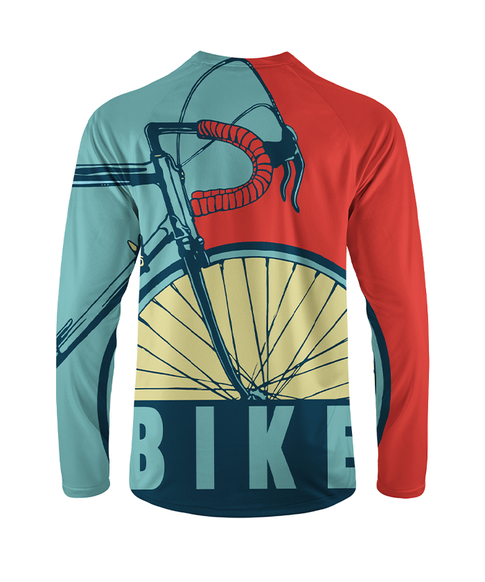 Orionride Retro Handlebars Long Sleeve Downhill Jersey