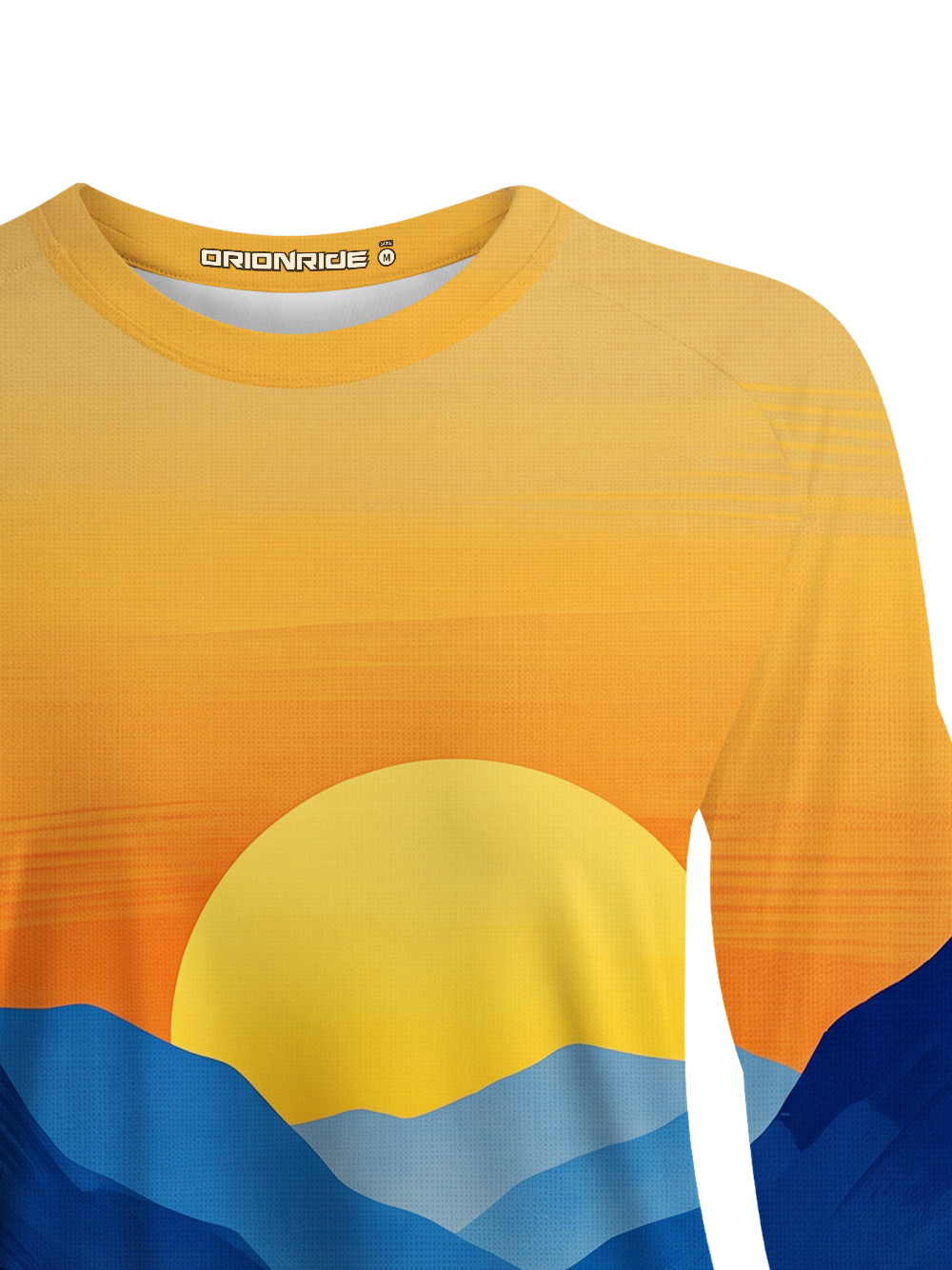 Orionride Gold Blue Mountain Women's Quick Dry Downhill Jersey