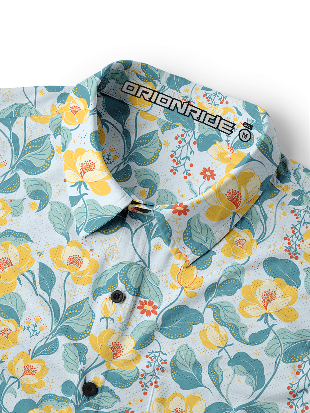 Orionride Cherokee Rose Men's Stretchy Breathable Long Sleeve Gravel Shirt