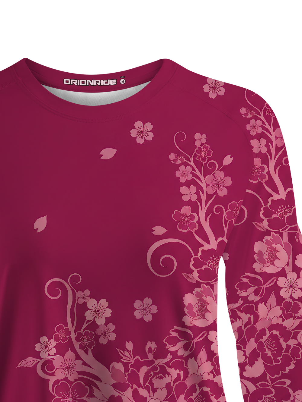 Orionride Gradient Cherry Blossoms Women's Quick Dry Downhill Jersey