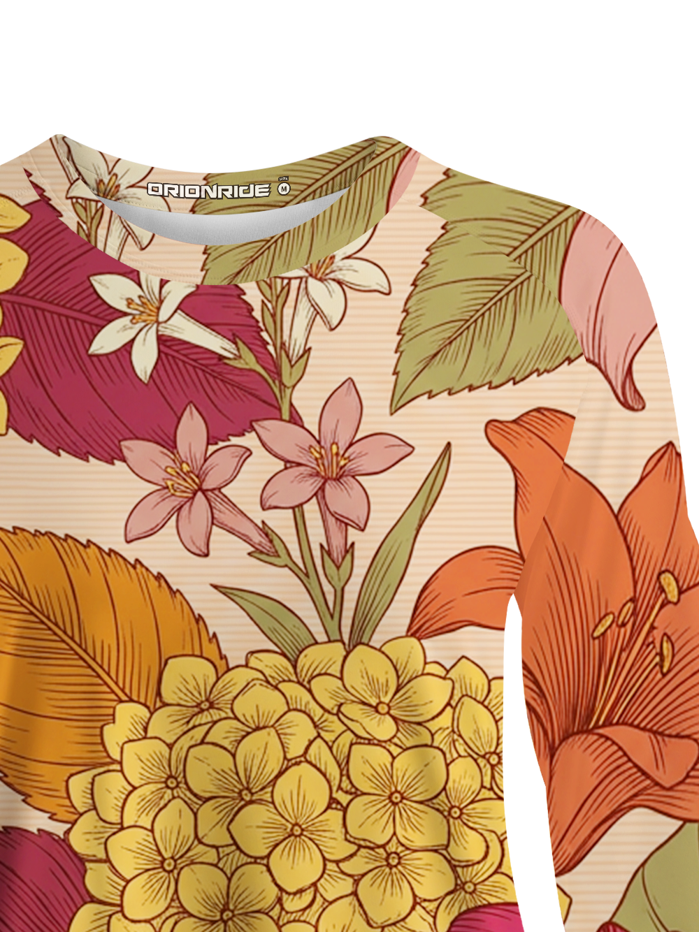 Orionride Vibrant flowers Women's Quick Dry Downhill Jersey