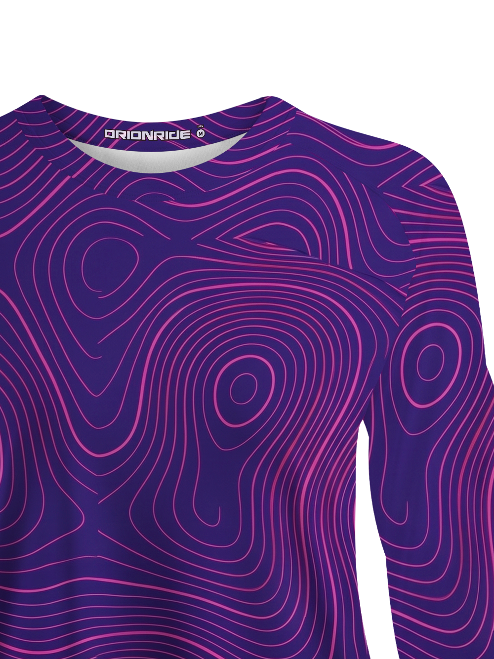 Orionride Purple Topographic Lines Women's Quick Dry Downhill Jersey