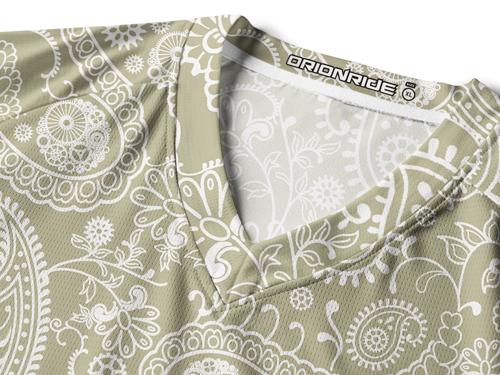 Orionride Wonderful Cashew Flower Long Sleeve Downhill Jersey