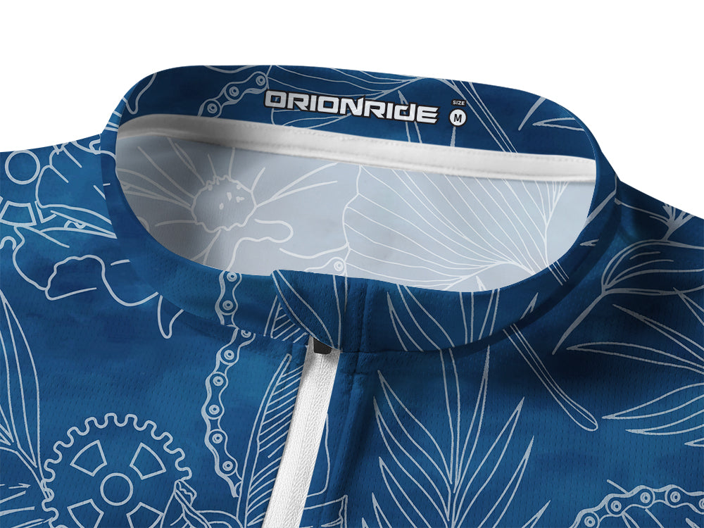Orionride Line Gear Long Sleeve Half Zipper Mountain Bike Jersey